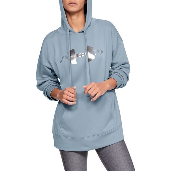 New! UNDER ARMOUR Women's Logo Fleece Hoodie Sweatshirt Sweater Size Small - Picture 1 of 4